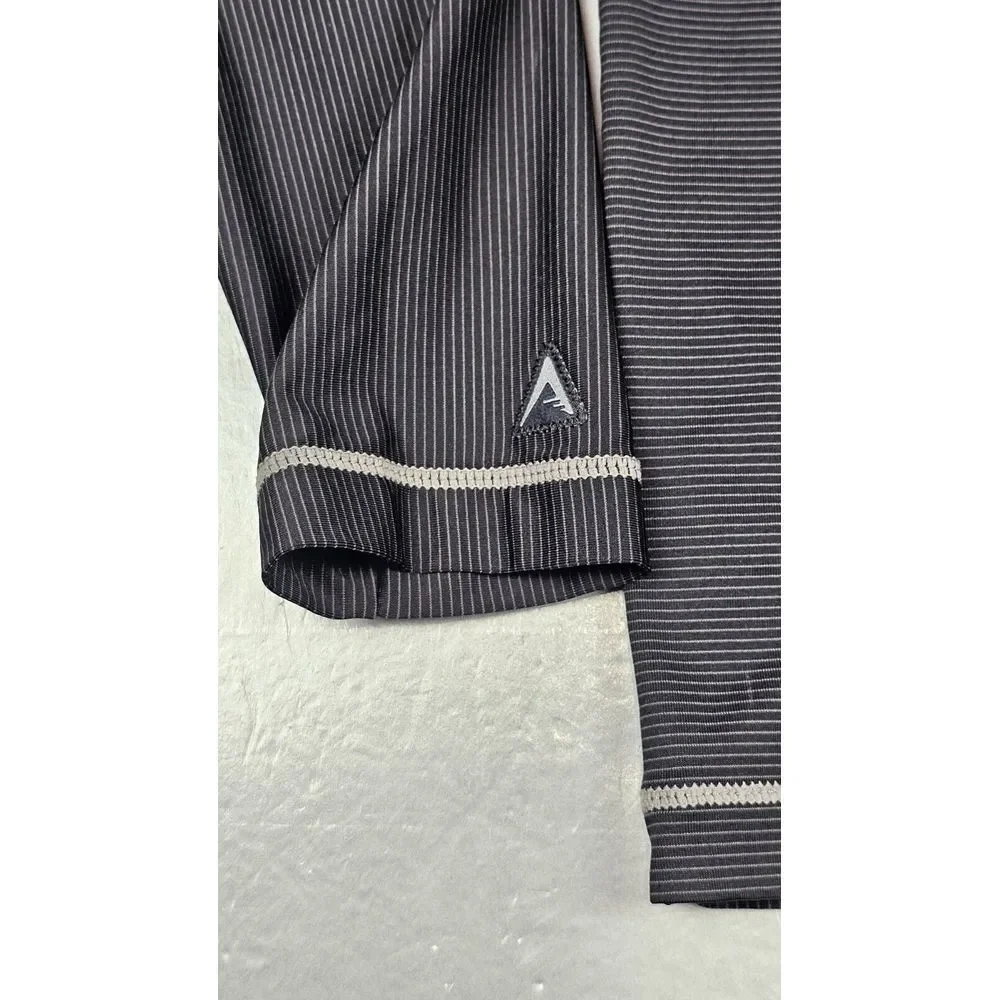 Antigua Kansas City Royals Pullover Mens Med. Qt.‎ Zip Striped Performance.